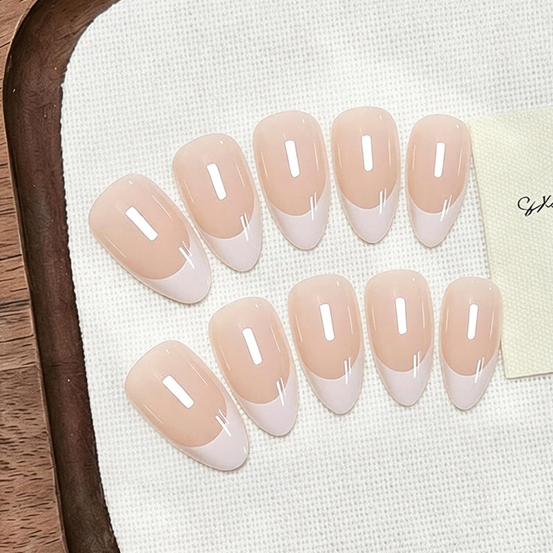 Elegant Artificial Nails with French Design Stornfield