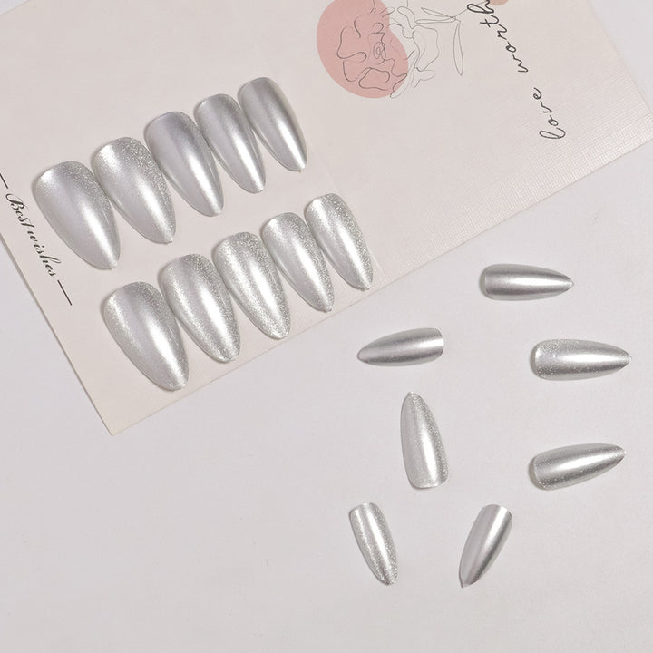 Glittery Stiletto Press-On Nails Stornfield