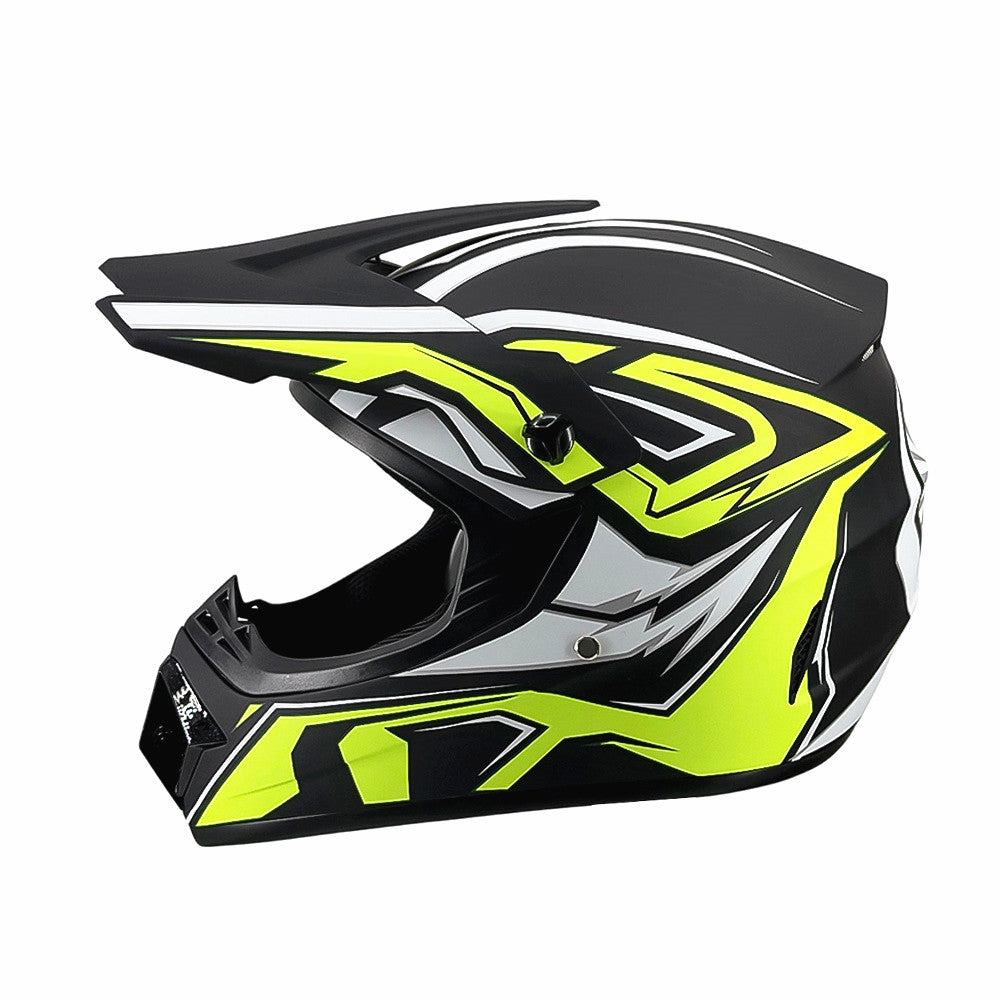 full-face motocross helmet with extended visor and reinforced chin guard Stornfield