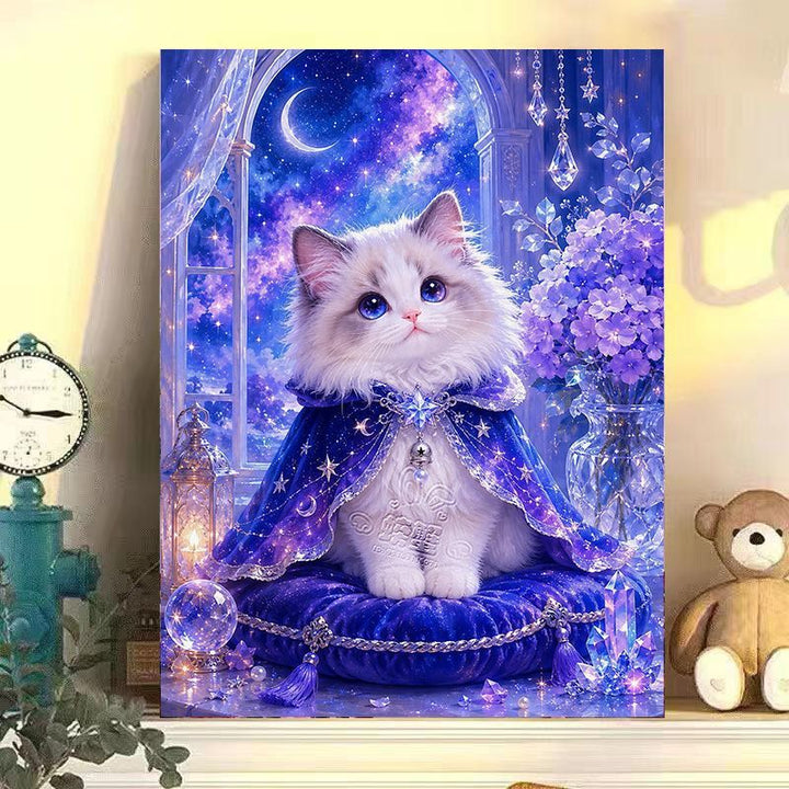 Whimsical Cat-Themed Canvas Art Stornfield
