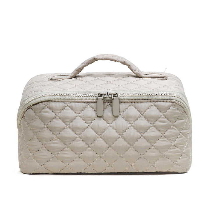 Quilted Travel Cosmetic Storage Case