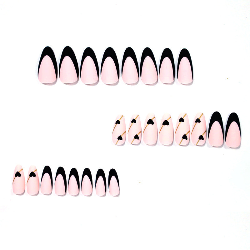 Heart-Accent Stiletto Nail Enhancements Stornfield