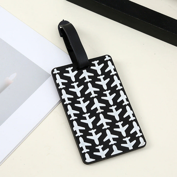 silicone travel luggage tag world map airplane design with adjustable strap Stornfield
