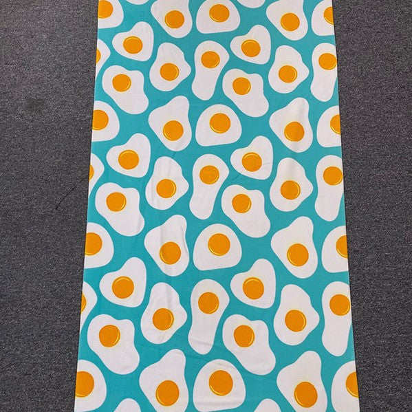 Beach towel with tropical flamingo design Stornfield