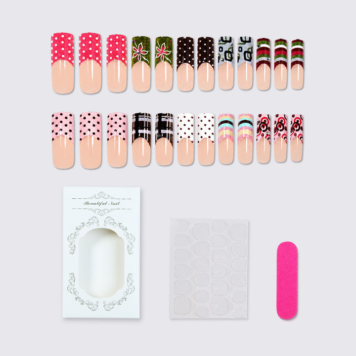 Nail art set with creative patterns and seasonal accents Stornfield