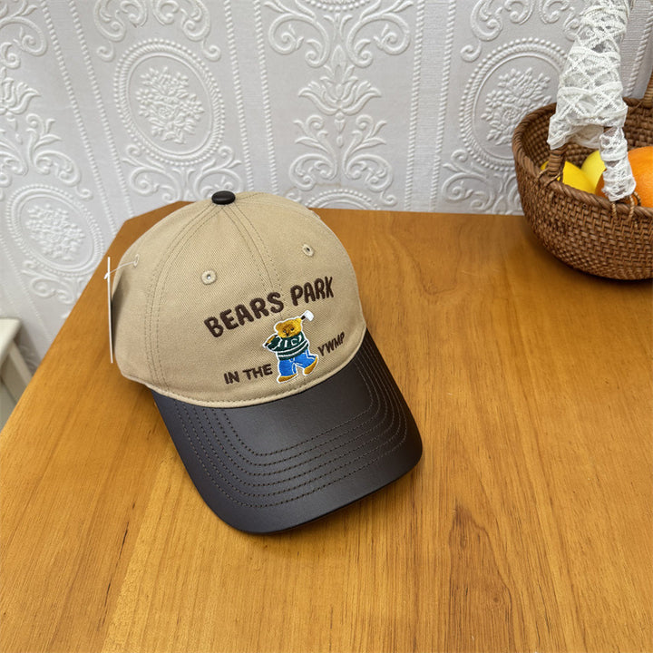 Unisex Embroidered Playful Bear-Themed Cap Stornfield