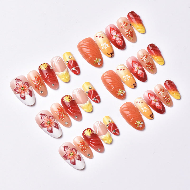 Artistic Floral Press-On Nail Set Stornfield 1790636735