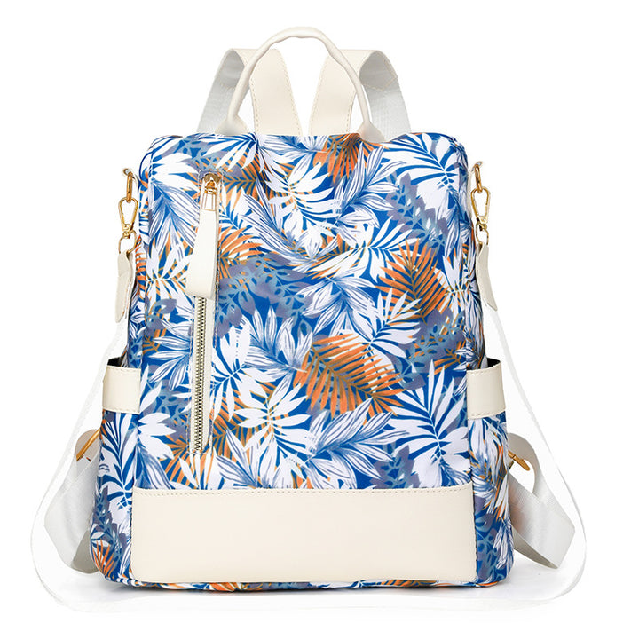 Floral Print Multi-Pocket Backpack Stornfield