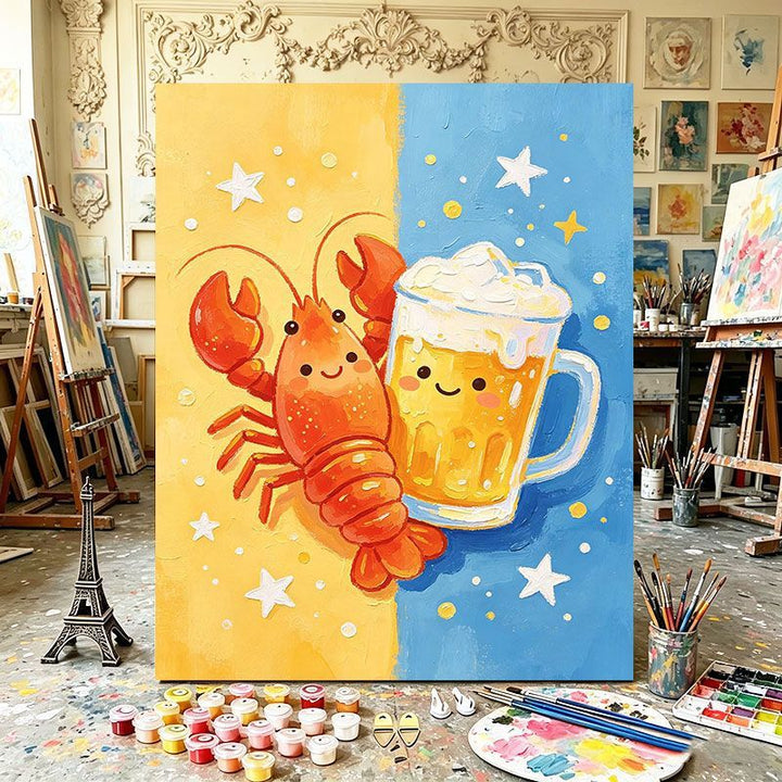 Playful Dual Element Canvas Art Stornfield