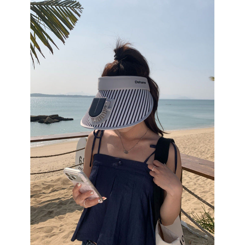 ’s sun protection visor with integrated solar panel, wide brim and adjustable headband Stornfield