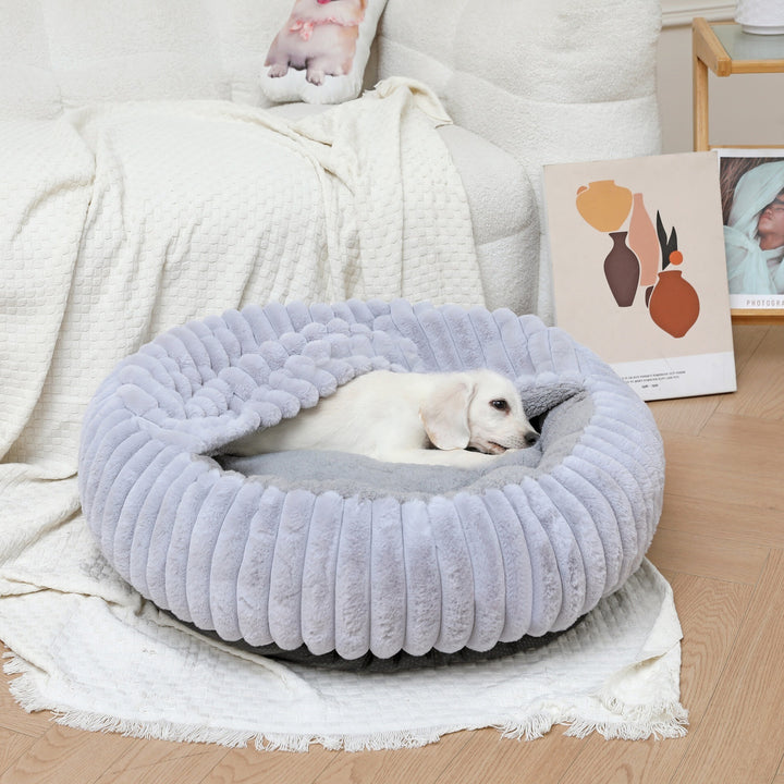 Ladies Cozy and Round Pet Bed with High Edge Stornfield