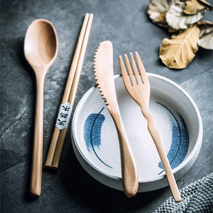Japanese Plain Style Wooden Utensil Sets | Stornfield