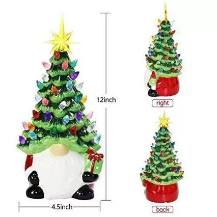 Santa Claus decoration figure with Christmas tree Stornfield