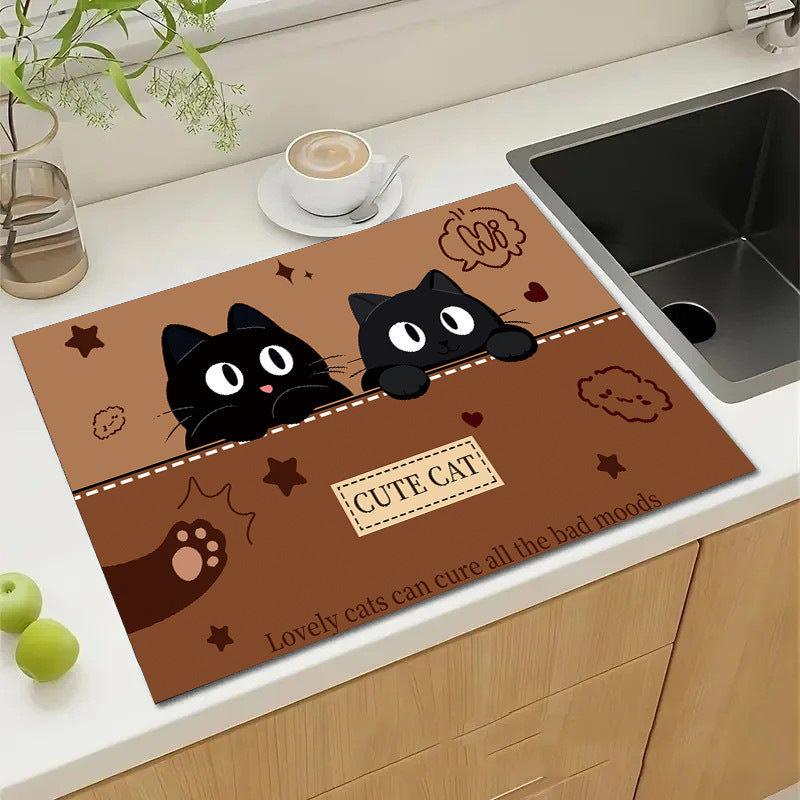 Cute Cartoon Dog Kitchen Mat Stornfield