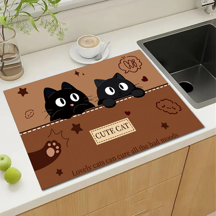 Cute Cartoon Dog Kitchen Mat Stornfield