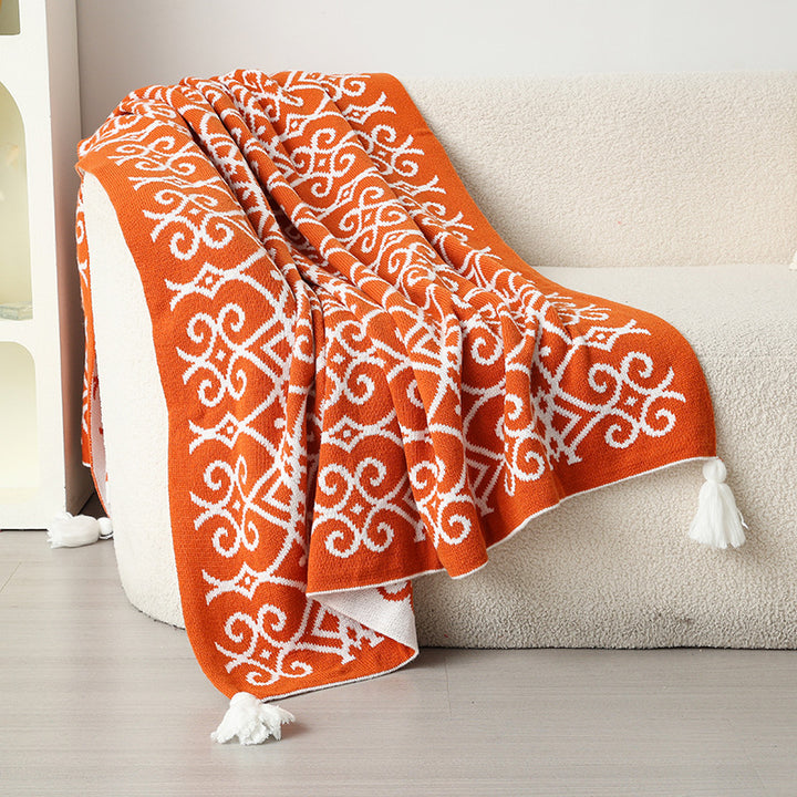 Patterned Accent Throw Blanket