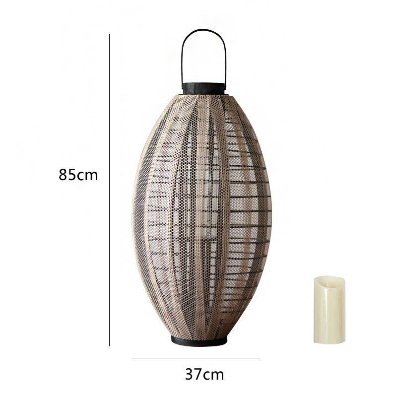 Elegant lantern with metal grid Stornfield