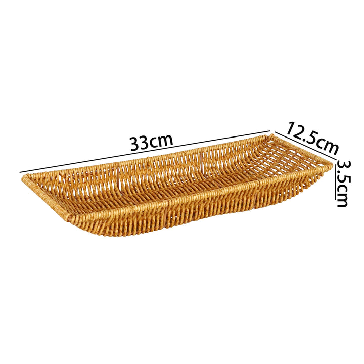 Natural Woven Rectangular Serving Tray Stornfield