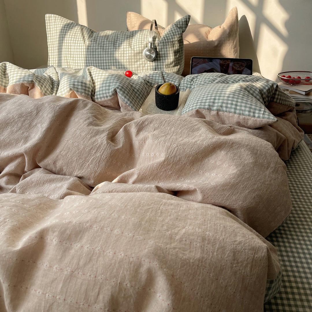 Textured Linen Duvet Cover Set