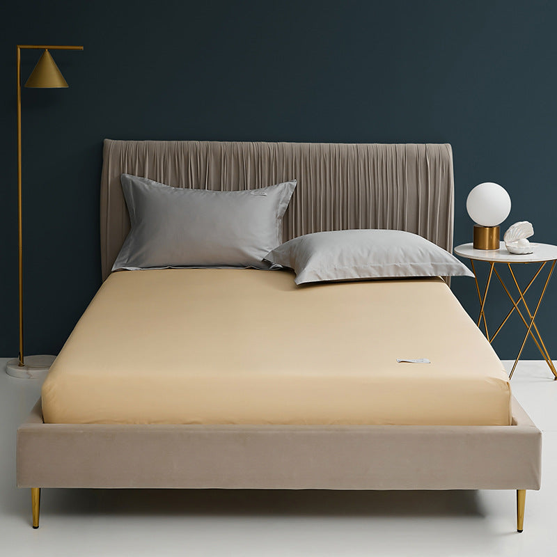 Deep-Pocket Fitted Mattress Sheet Cotton-Blend Stretch Skirt
