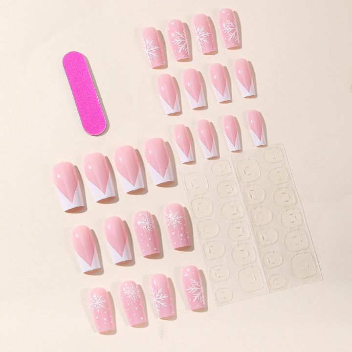 Winter-Themed Acrylic Nail Art Set Stornfield