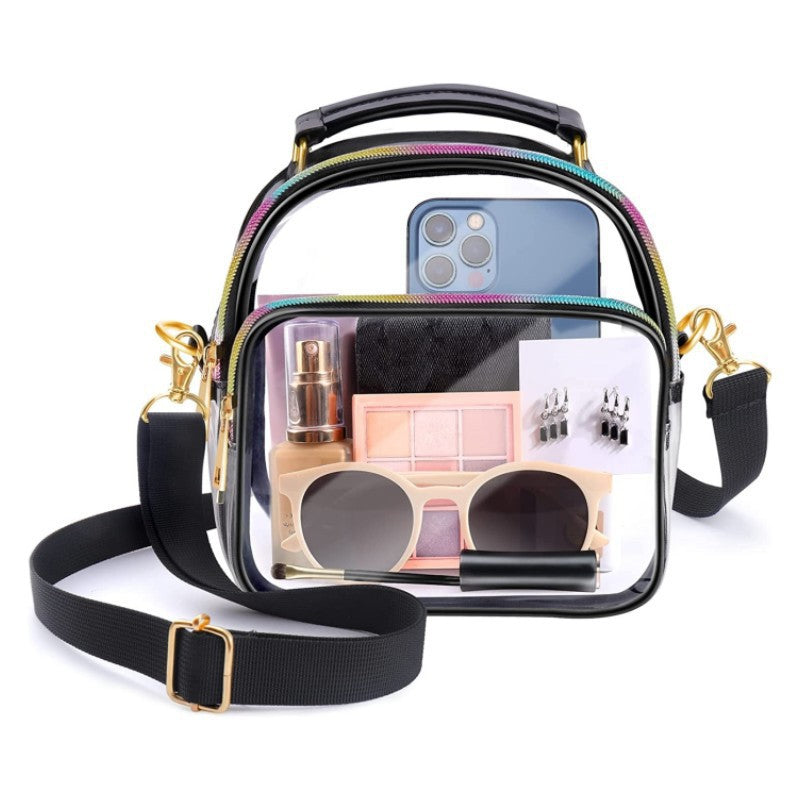 Transparent shoulder bag with removable shoulder strap Stornfield