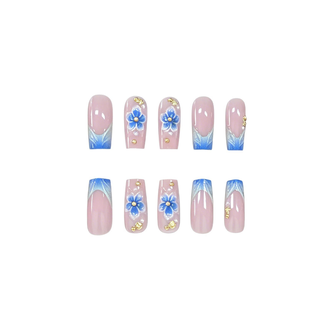 3D Floral Acrylic Nail Enhancements Stornfield