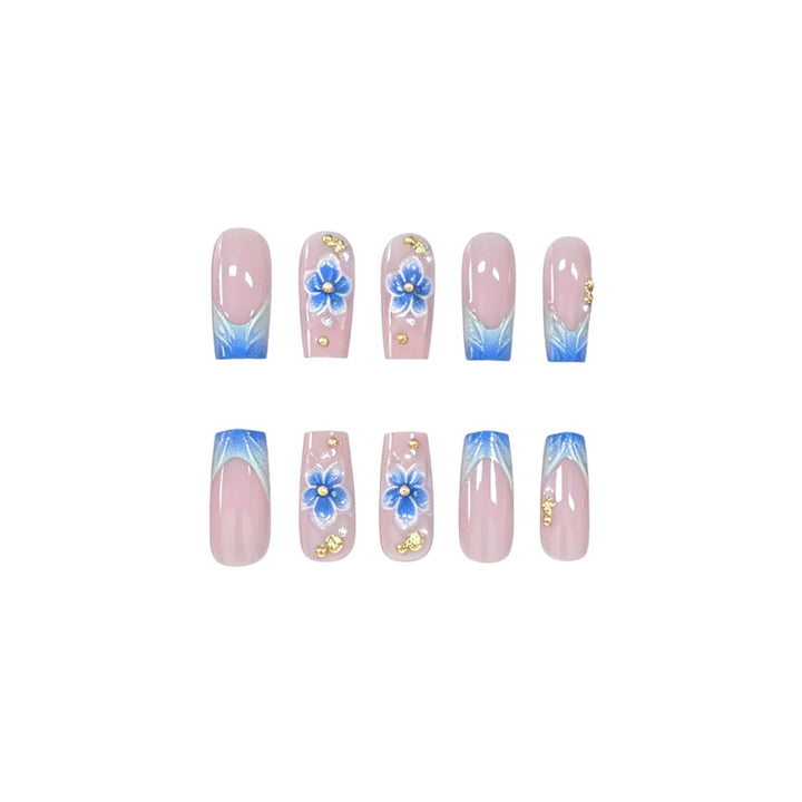 3D Floral Acrylic Nail Enhancements Stornfield