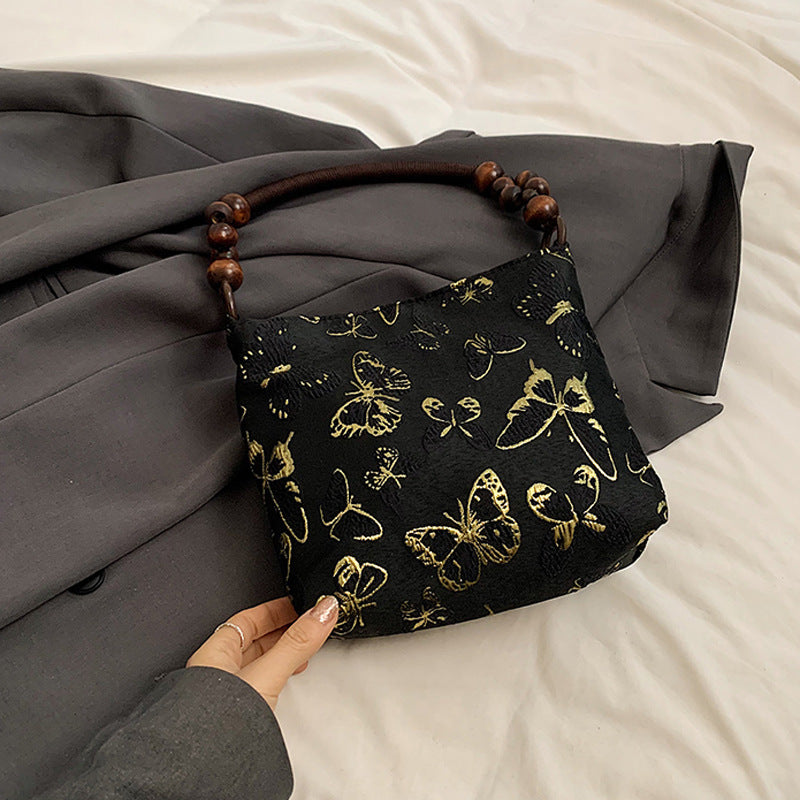 Elegant Butterfly Print Handbag