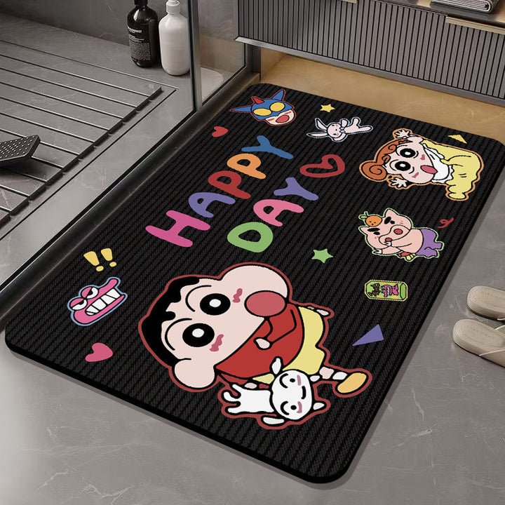 Fun Cartoon Character Bath Mat