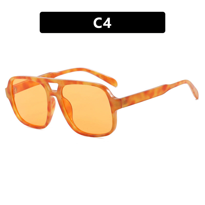 Women's modern square sunglasses with stylish transparent frame Stornfield