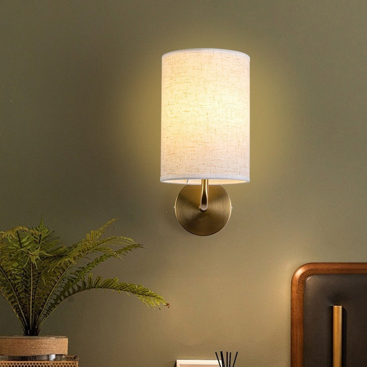 Modern Linen Wall Sconce