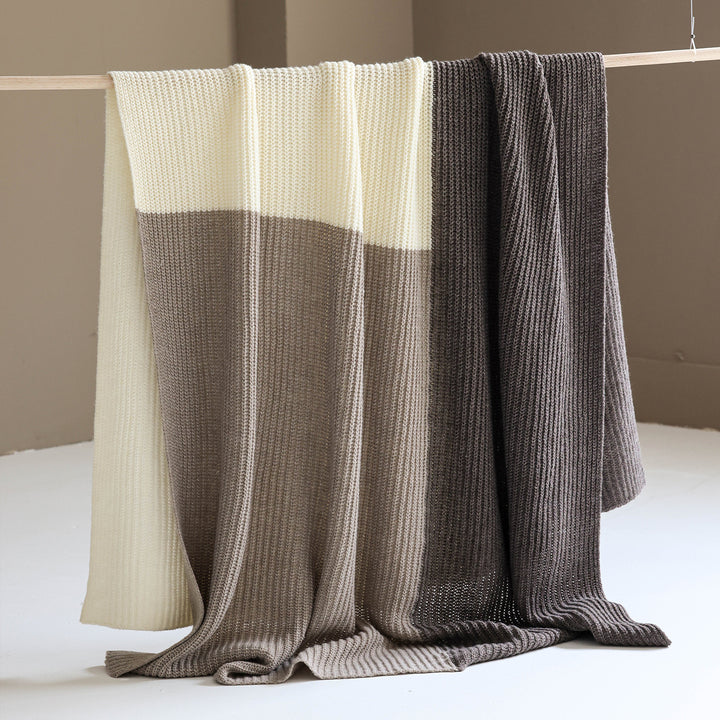 Cozy Knitted Throw Blanket