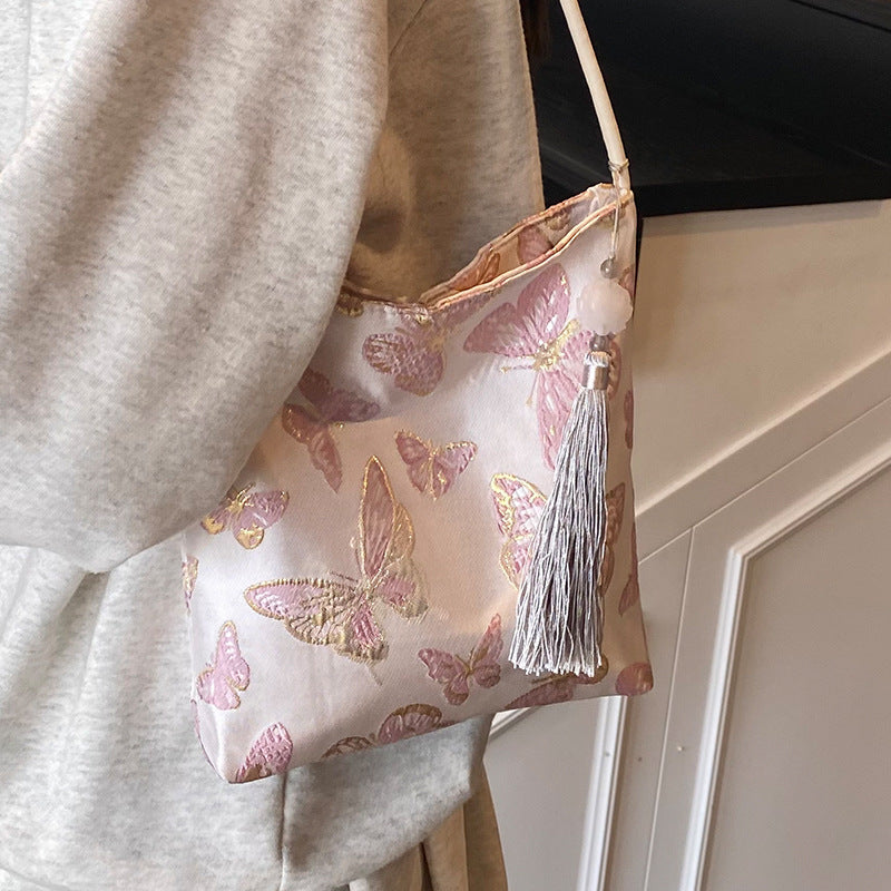 Elegant Floral Printed Handbag