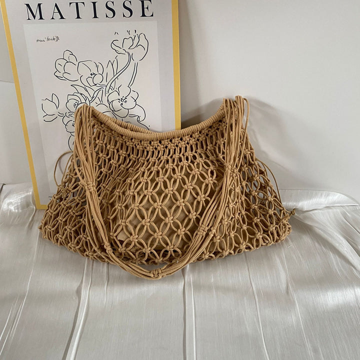 Hand-knotted shopping and leisure bag Stornfield