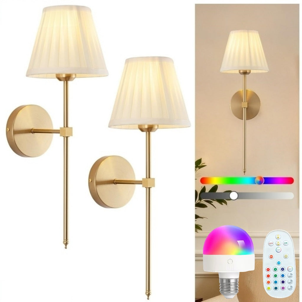 Elegant LED Wall Sconce with Remote Control