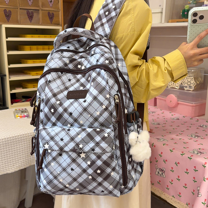 Plaid Patterned Backpack Stornfield