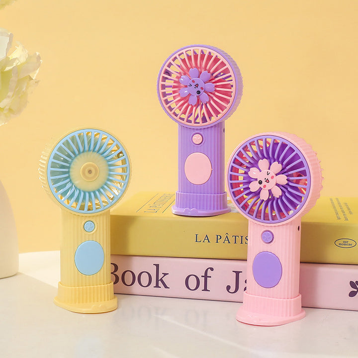 Ladies portable mini hand fan with creative flower design Stornfield