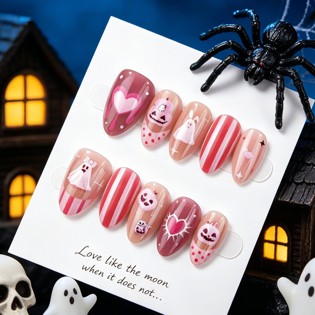 Themed Halloween Press-On Nail Art Set