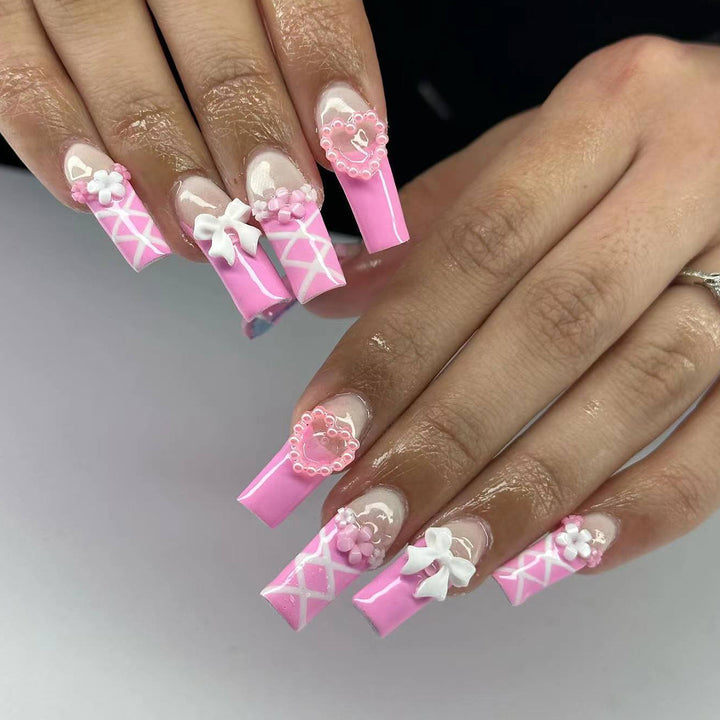 Artful stiletto nails with decorative accents Stornfield