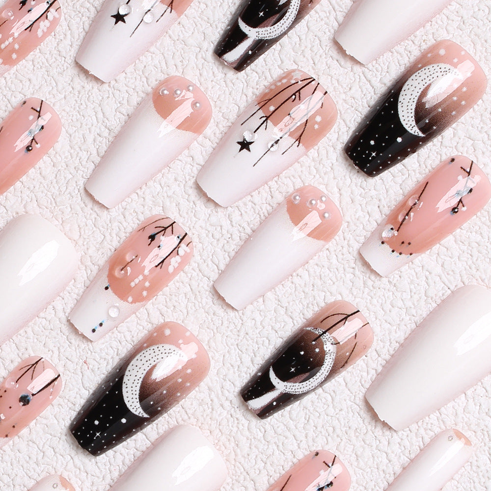 Starry Night-Themed Press-On Nails Stornfield