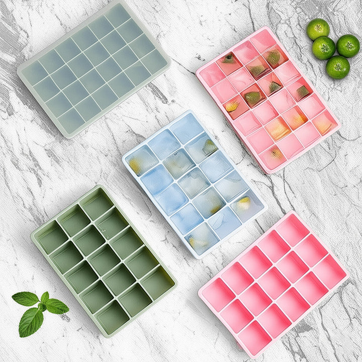 Silicone ice cube tray with practical storage box Stornfield