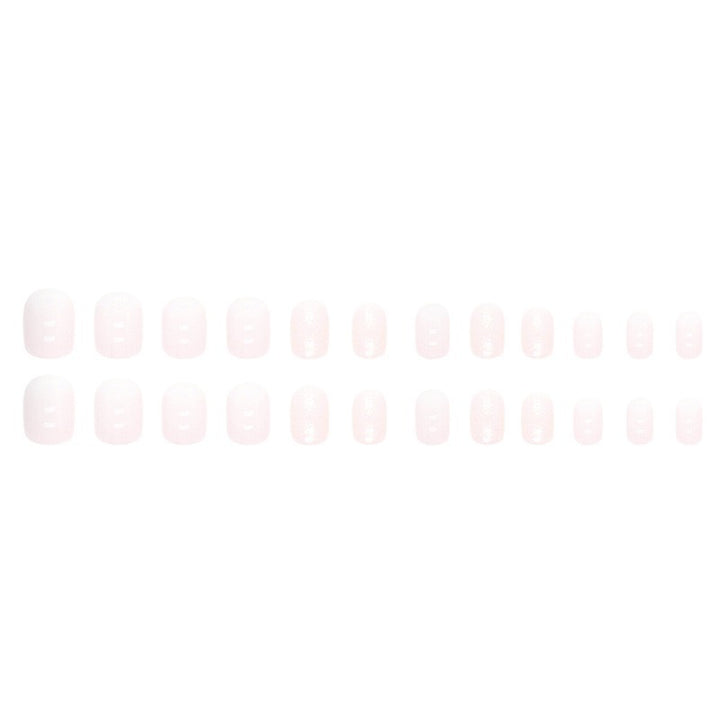 Permanent artificial nails with glitter finish Stornfield