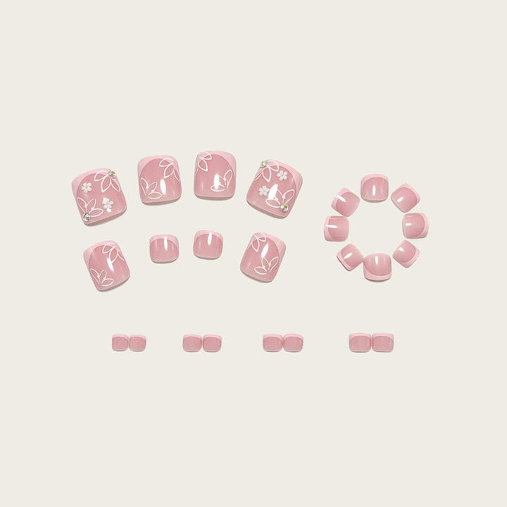 Nail art with floral decorations Stornfield