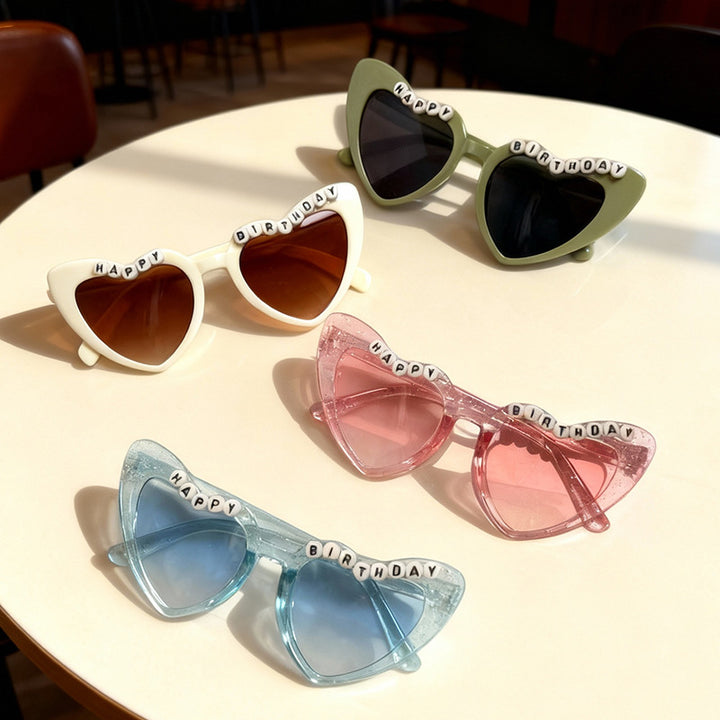 Fun Themed Heart-Shaped Sunglasses Stornfield