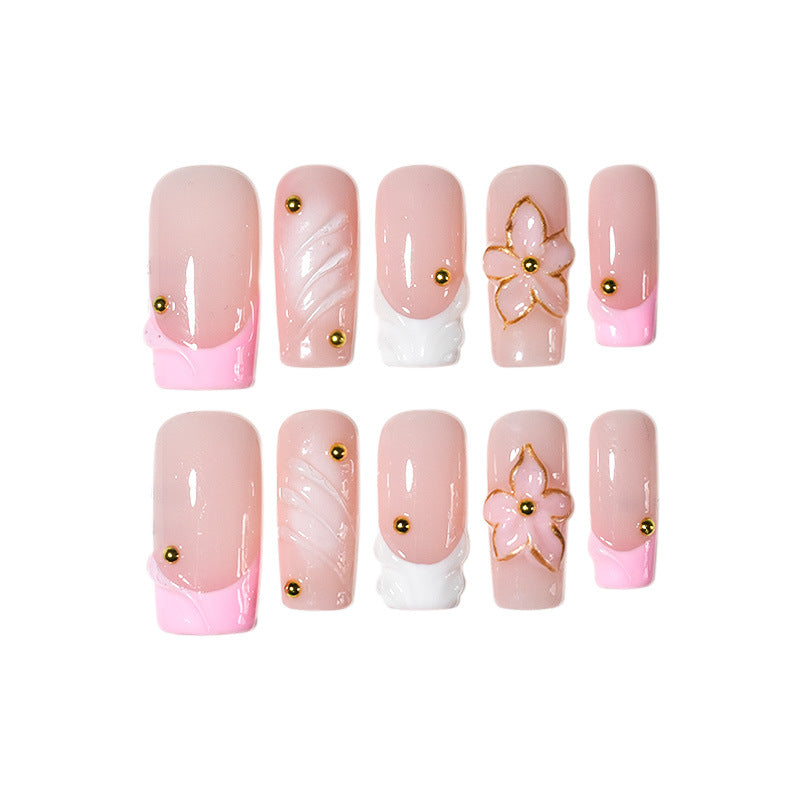Luxurious Floral Design Nail Art Extensions Stornfield