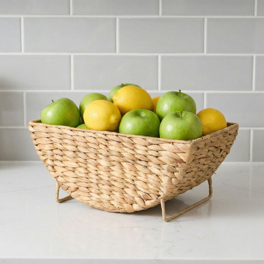 Decorative basket for storing blankets and magazines Stornfield