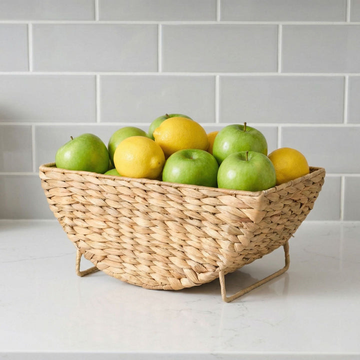 Decorative basket for storing blankets and magazines Stornfield