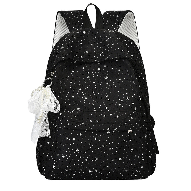Star-Printed Stylish Backpack Stornfield