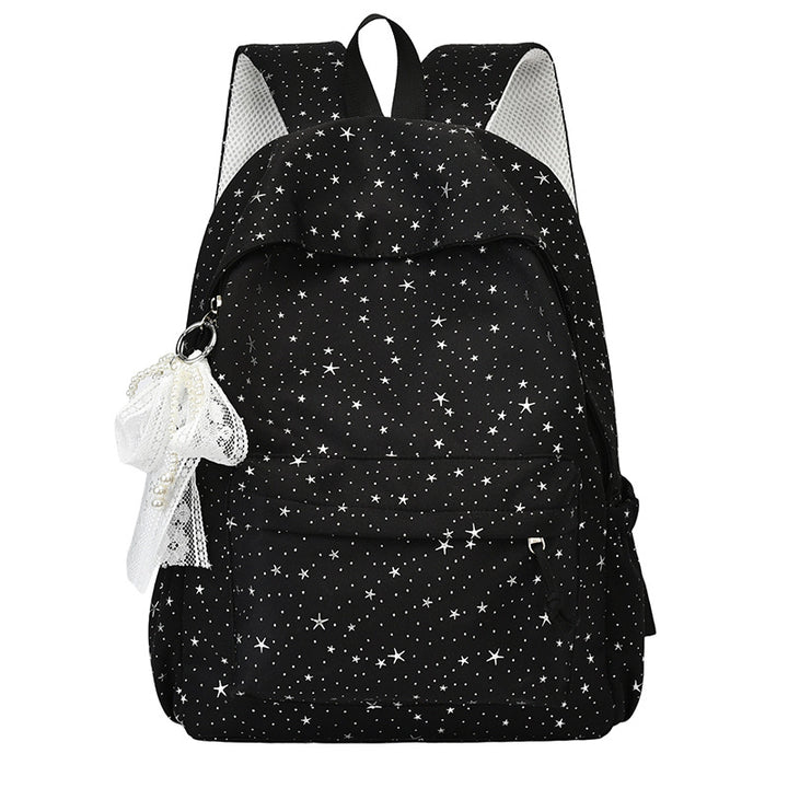 Elegant backpack with glittering stars and practical compartments Stornfield